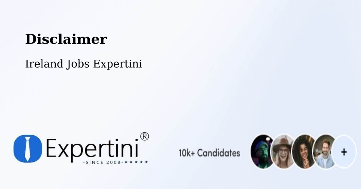 Disclaimer – Raphoe - Ireland Jobs Expertini